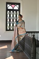 Thumbnail for Jyoti Fashion Women's Rama Soft Tussar Silk Printed Designer Saree with Blouse