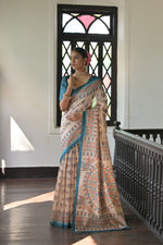 Thumbnail for Jyoti Fashion Women's Rama Soft Tussar Silk Printed Designer Saree with Blouse