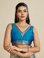 Thumbnail for Jyoti Fashion Women's Blue Soft Kanjivaram Silk Zari Woven Designer Saree with Blouse