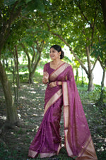 Thumbnail for Jyoti Fashion Women's Purple Soft Kalyani Silk Zari Woven Designer Saree with Blouse