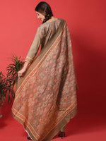 Thumbnail for Jyoti Fashion Women's Brown Cotton Digital Printed Festive Wear Designer Straight Suit Set - Distacart