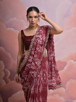 Thumbnail for Jyoti Fashion Women's Coffee Sequence with Zari Codding Georgette Saree with Blouse - Distacart
