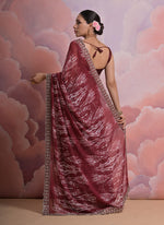 Thumbnail for Jyoti Fashion Women's Coffee Sequence with Zari Codding Georgette Saree with Blouse - Distacart