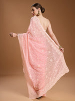 Thumbnail for Jyoti Fashion Women's Baby Silk Georgette Embroidered Designer Saree with Blouse