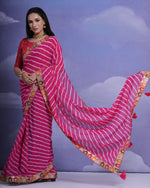 Thumbnail for Jyoti Fashion Women's Rani Coding Sequence Georgette Saree with Blouse - Distacart