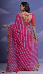 Thumbnail for Jyoti Fashion Women's Rani Coding Sequence Georgette Saree with Blouse - Distacart