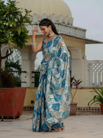 Thumbnail for Jyoti Fashion Morpich Chinon Digital Print with Mirror Saree with Blouse - Distacart