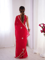 Thumbnail for Jyoti Fashion Women's Pink Soft Fendy Embroidered Designer Saree with Blouse - Distacart