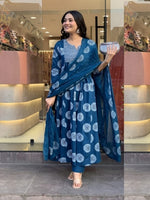 Thumbnail for Jyoti Fashion Women's Morpich Rayon Embroidered Designer Kurta Set with Dupatta - Distacart