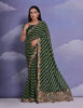 Jyoti Fashion Women's Green Coding Sequence Georgette Saree with Blouse - Distacart