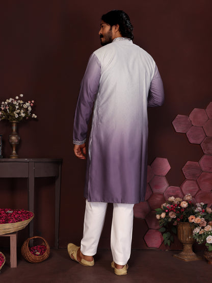 Jyoti Fashion Men's Jamuni Sequins Embroidered Kurta with Pajama - Distacart