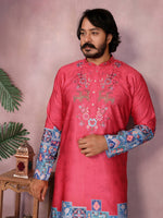 Thumbnail for Jyoti Fashion Men's Gajri Sequins Embroidered Kurta with Pajama