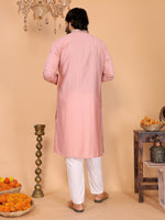 Thumbnail for Jyoti Fashion Men's Peach Sequins Embroidered Kurta with Pajama