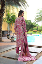 Thumbnail for Jyoti Fashion Pink Cotton Silk Floral Printed Designer Kurta Set with Dupatta - Distacart