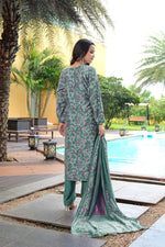 Thumbnail for Jyoti Fashion Rama Cotton Silk Floral Printed Designer Kurta Set with Dupatta - Distacart