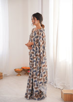 Thumbnail for Jyoti Fashion Women's Multicolor Chinon Digital Printed Designer Saree with Blouse - Distacart