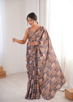 Thumbnail for Jyoti Fashion Women's Multicolor Chinon Digital Printed Designer Saree with Blouse - Distacart