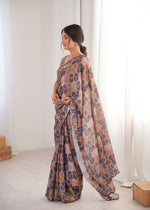 Thumbnail for Jyoti Fashion Women's Multicolor Chinon Digital Printed Designer Saree with Blouse - Distacart