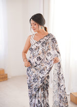 Thumbnail for Jyoti Fashion Women's Multicolor Chinon Digital Printed Designer Saree with Blouse - Distacart
