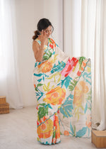 Thumbnail for Jyoti Fashion Women's Multicolor Chinon Digital Printed Designer Saree with Blouse - Distacart