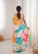 Thumbnail for Jyoti Fashion Women's Multicolor Chinon Digital Printed Designer Saree with Blouse - Distacart