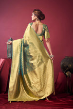 Thumbnail for Jyoti Fashion Women's Grey Tissue Silk Zari Woven Saree with Blouse - Distacart