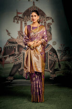 Thumbnail for Jyoti Fashion Women's Wine Premium Soft Silk Zari Woven Saree with Blouse - Distacart