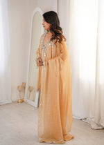 Thumbnail for Jyoti Fashion Beige Fendy Embroidered Designer Kurta Set With Dupatta - Distacart