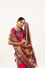 Thumbnail for Jyoti Fashion Women's Rani Soft Banarasi Silk Zari Woven Saree with Blouse - Dista