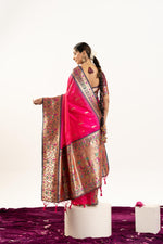 Thumbnail for Jyoti Fashion Women's Rani Soft Banarasi Silk Zari Woven Saree with Blouse - Dista