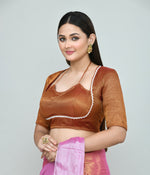 Thumbnail for Joban Fashion Women's Rust Embroidered Stitched Blouse