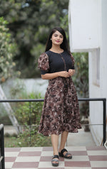 Thumbnail for Preksha Creation Women Top Georgette Fabric With Lining With Digital Print - Black - Distacart