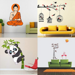 Thumbnail for Walltech Combo of 4 Wall Sticker - Dista