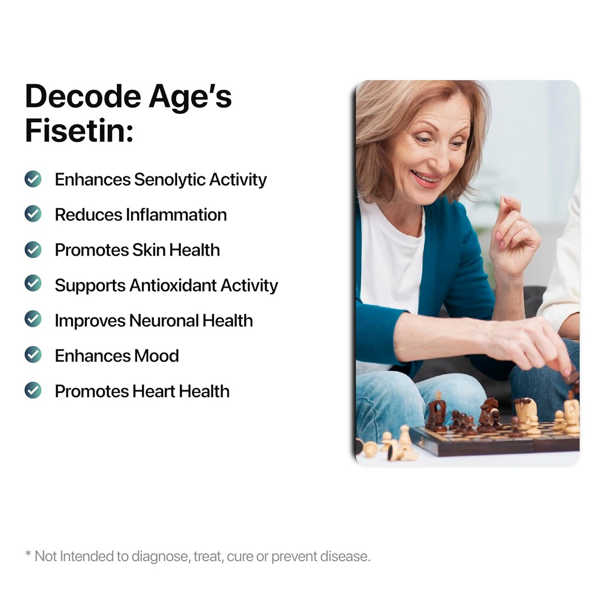 Decode Age 99% Pure Fisetin Capsules - Distacart