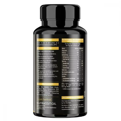 MuscleBlaze Omega 3 Fish Oil Gold Capsules - Distacart