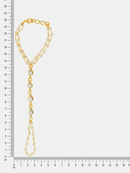 Ruby Raang Kundan And Pearl Haath Phool - Distacart
