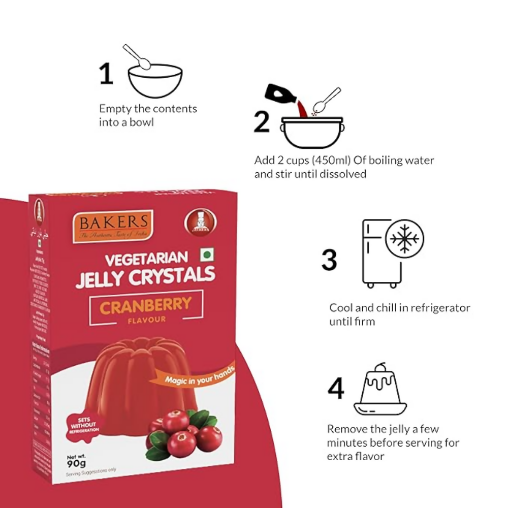 BAKERS Jelly Crystals - Cranberry - Dista