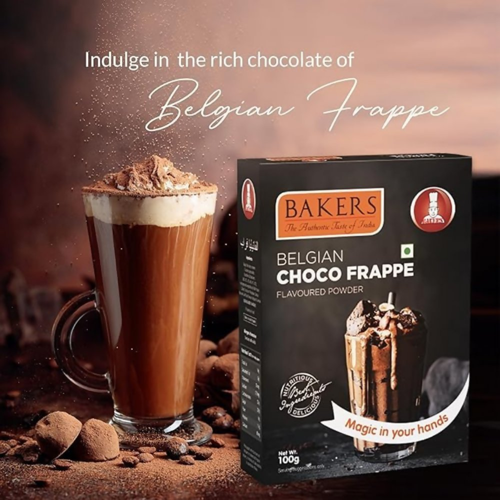 BAKERS Cold Coffee Frappe Powder & Belgian Choco Frappe Powder - Dista