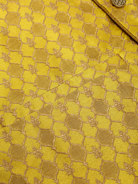 Thumbnail for Jompers Men's Woven Design Waistcoat - Mustard - Distacart