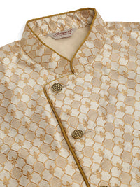 Thumbnail for Jompers Men's Woven Design Waistcoat - Silver - Distacart