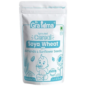 By Grandma Sprouted Cereal Mix - Soya and Wheat with Almonds & Sunflower Seeds - Distacart