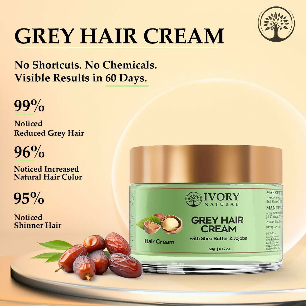 Ivory Natural Cream For Greys Restore Natural Hair Color - Distacart