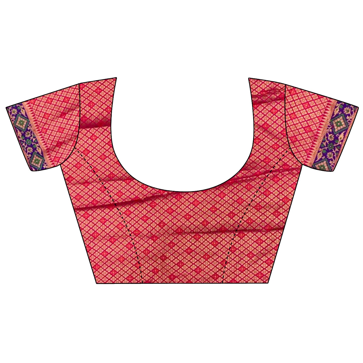 Elora Hot Pink Soft Silk Zari Weaving Patola Saree - Dista