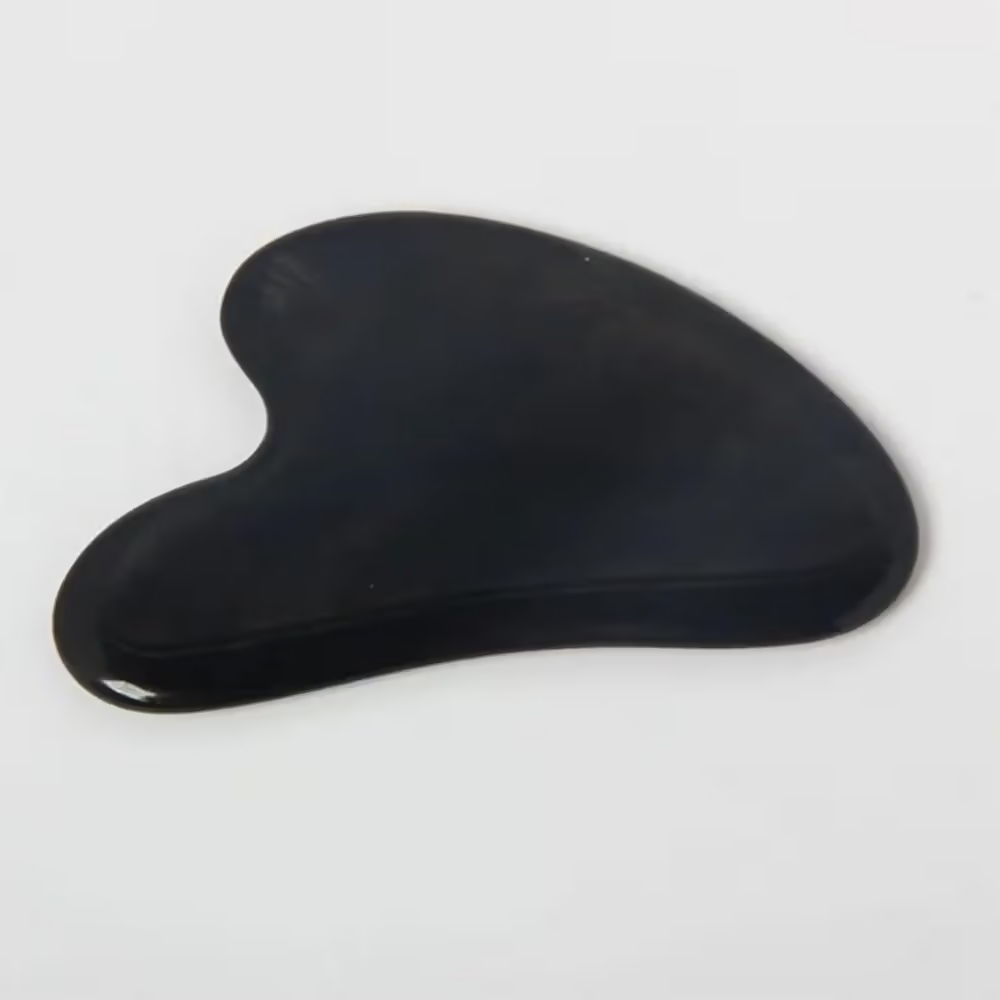 Bronson Professional Black Obsidian Gua Sha Face Massage Tool - Dista
