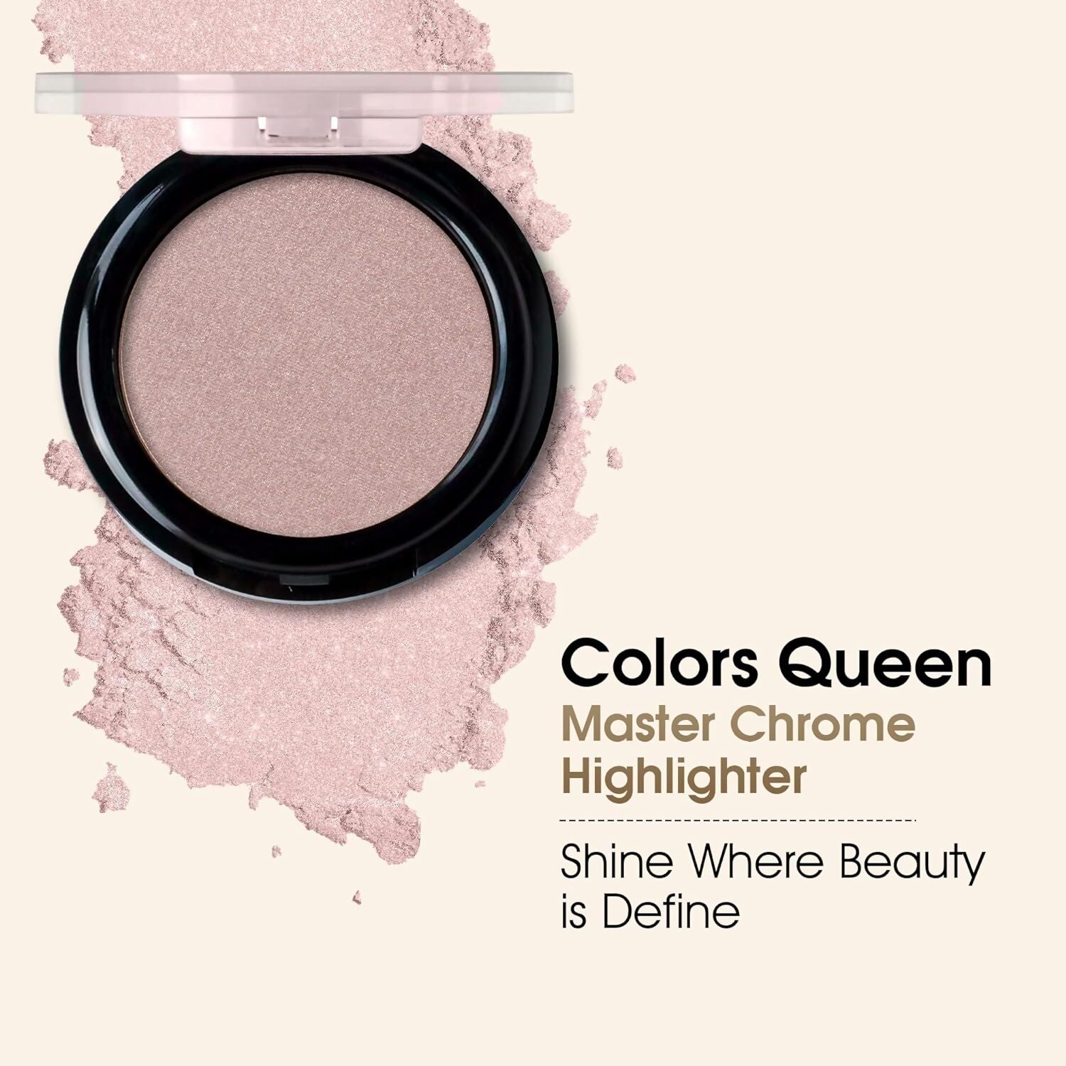 Colors Queen Master Chrome Metallic Highlighter - 04 Worldwide Hit - Distacart