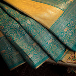 Thumbnail for NOZ2TOZ Women Yellow Katan Silk Saree - Distacart