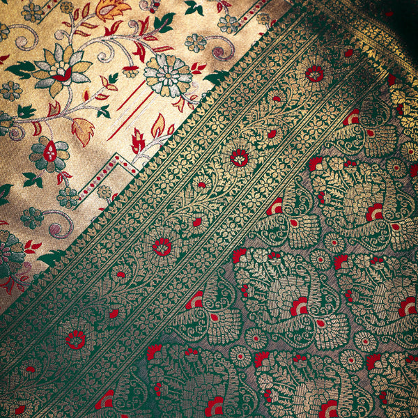 NOZ2TOZ Women Off White Dharmawaram Saree - Distacart