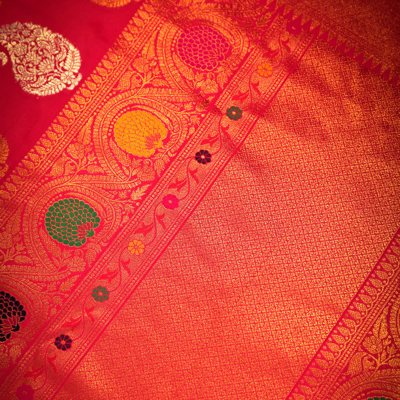 NOZ2TOZ Women Pink Katan Silk Saree - Distacart