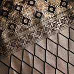 Thumbnail for NOZ2TOZ Women Black Jaal Katan Silk Saree - Distacart