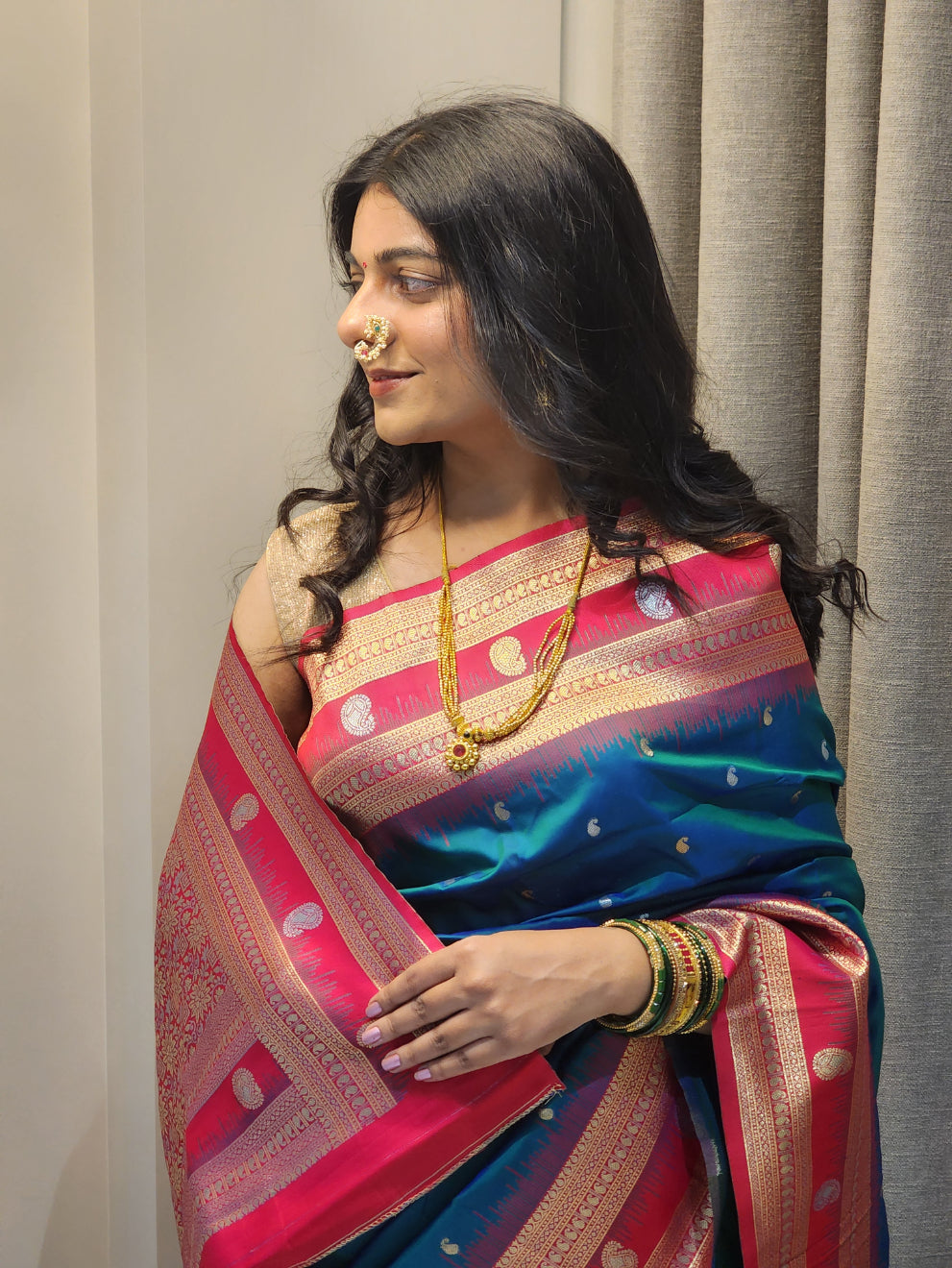 NOZ2TOZ Women Red Soft Silk Saree - Distacart